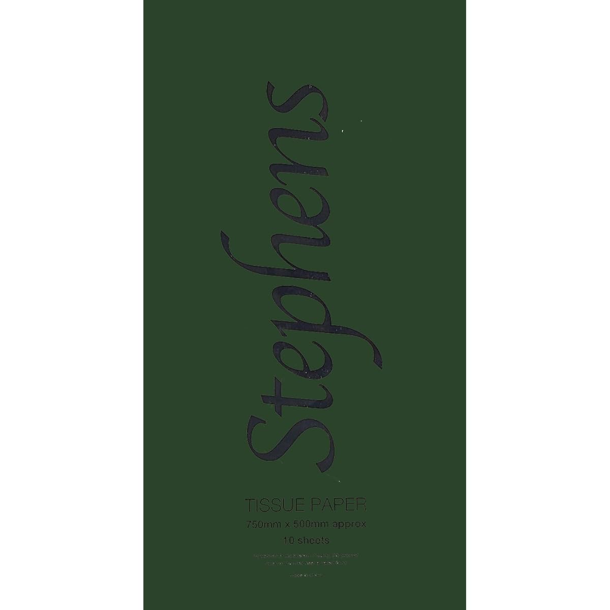 Stephens tissue paper 750 x 500 mm dark green 10 sheets