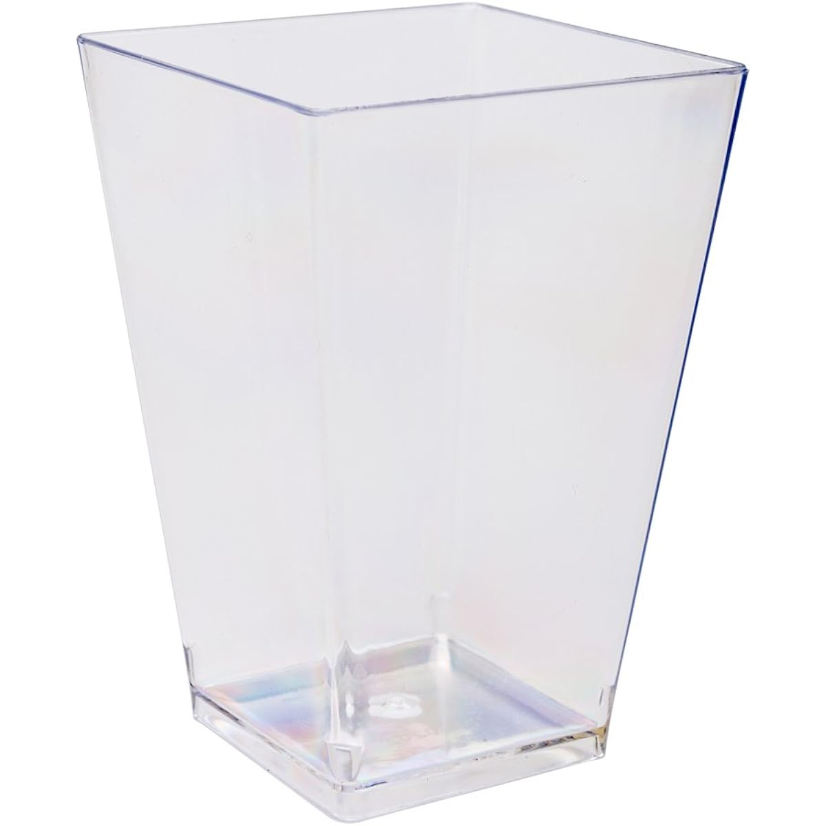 3.6oz Disposable Dessert Cups 320 Square Appetizer Cups - Tall Medium Clear Plastic Parfait Cups for Serve Puddings and Mousses for Parties, Weddings, Catering Events - Restaurantware
