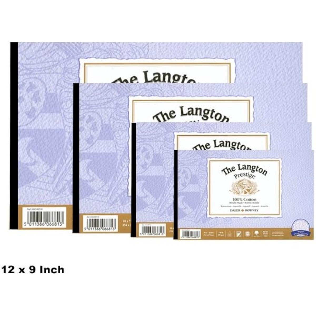 Daler Rowney Langton Prestige Pad Rough 229 x 305mm (9" x 12") 300gsm 12 Pieces (PAD)