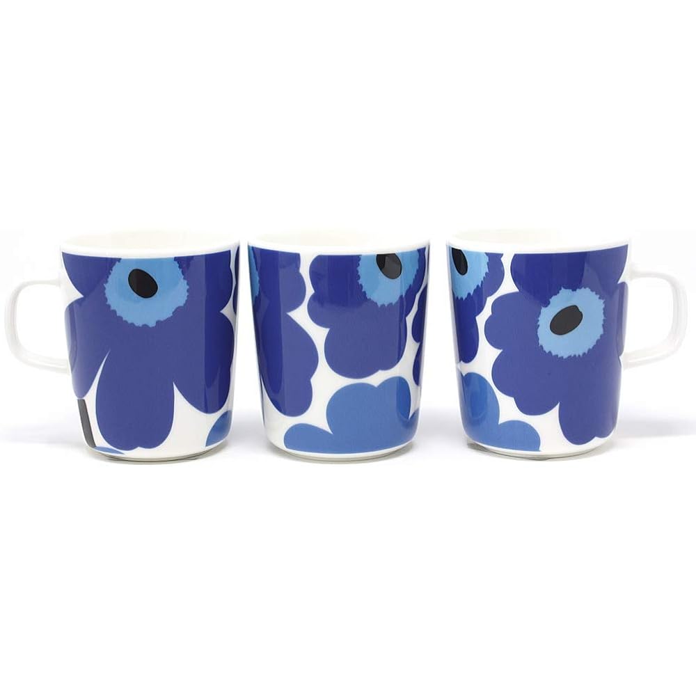 Marimekko UNIKKO mug (blue, beige blue set)
