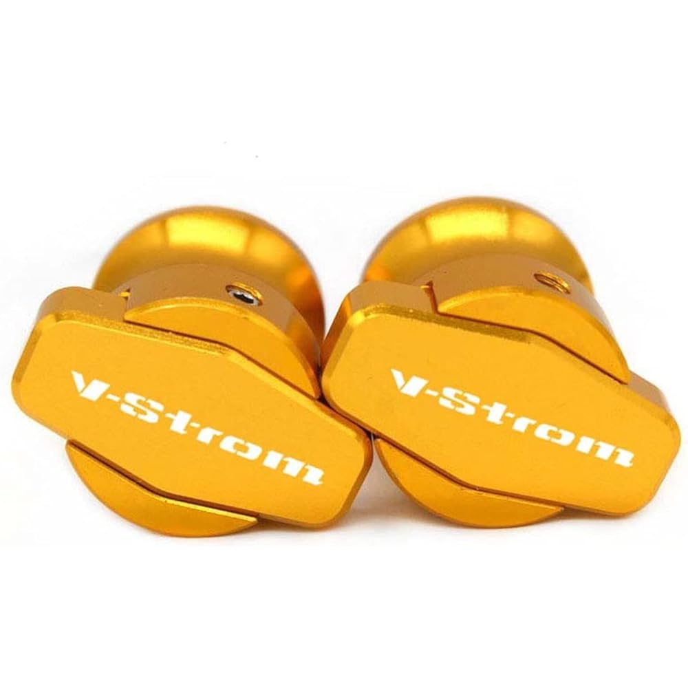 Swing Arm Spool Slider Stand Motorcycle Accessories CNC Swing Arm Spool Slider Stand Screw for Suzuki V Strom For V-STROM650 / XT DL650 Vstrom All Year (Color: Orange)