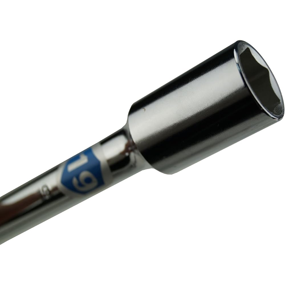 Flash Tool Cross Rim Wrench for Aluminum Wheels HCW-1722H Dimensions across flats: 17 x 19 x 21 x 22 x Total length: 406 x 406 mm