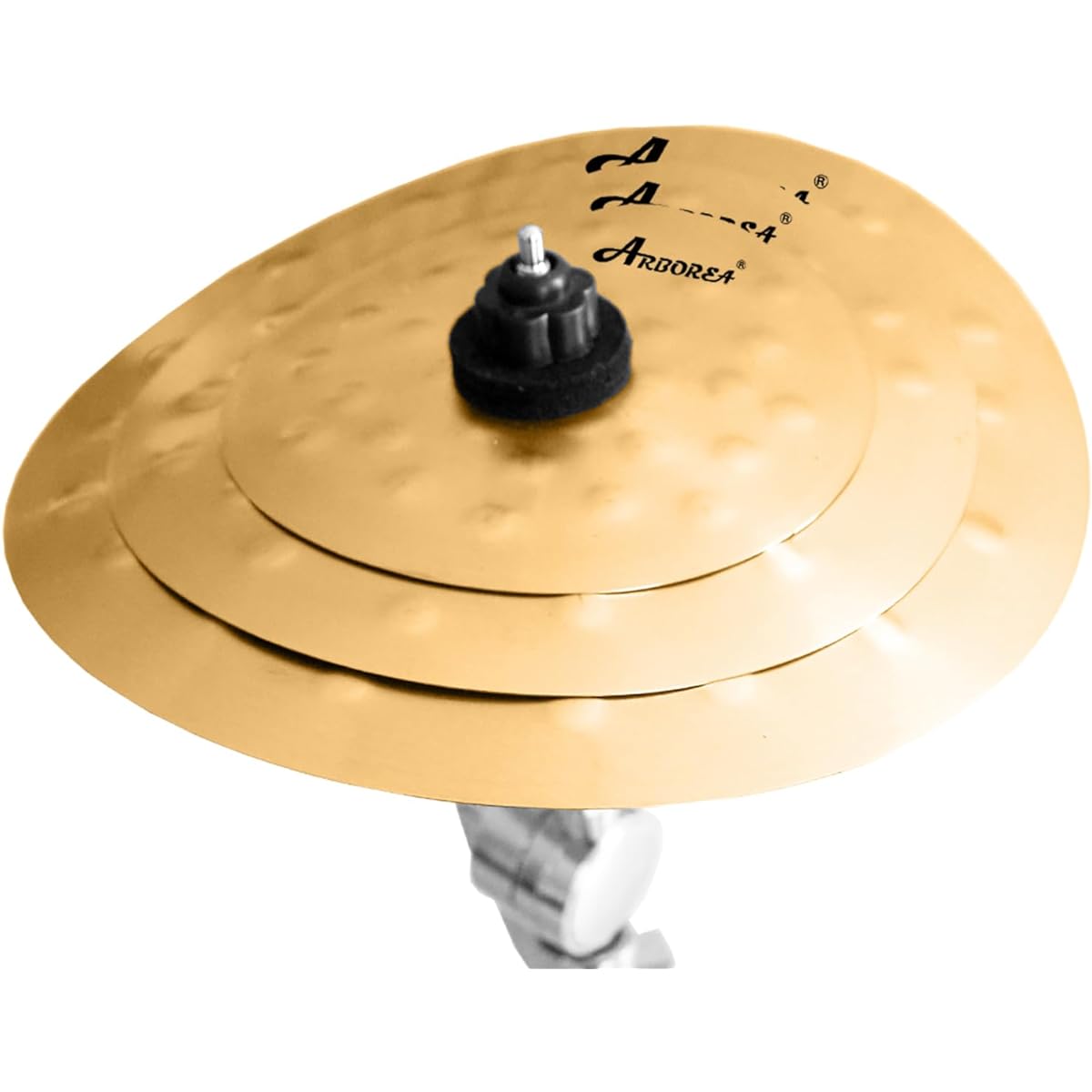 Arborea Clap Stack Cymbals 11" 13" 15" 3 Piece Hero Brilliant Finish Bright Effect Soundsmack Stack Drum Cymbal Pack for Practice