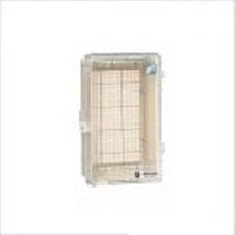 Mirai Kogyo Wall Box, Transparent Lid, Roofed, Vertical Type, Effective Fukasa 120, 1 Piece CWB-3AJ