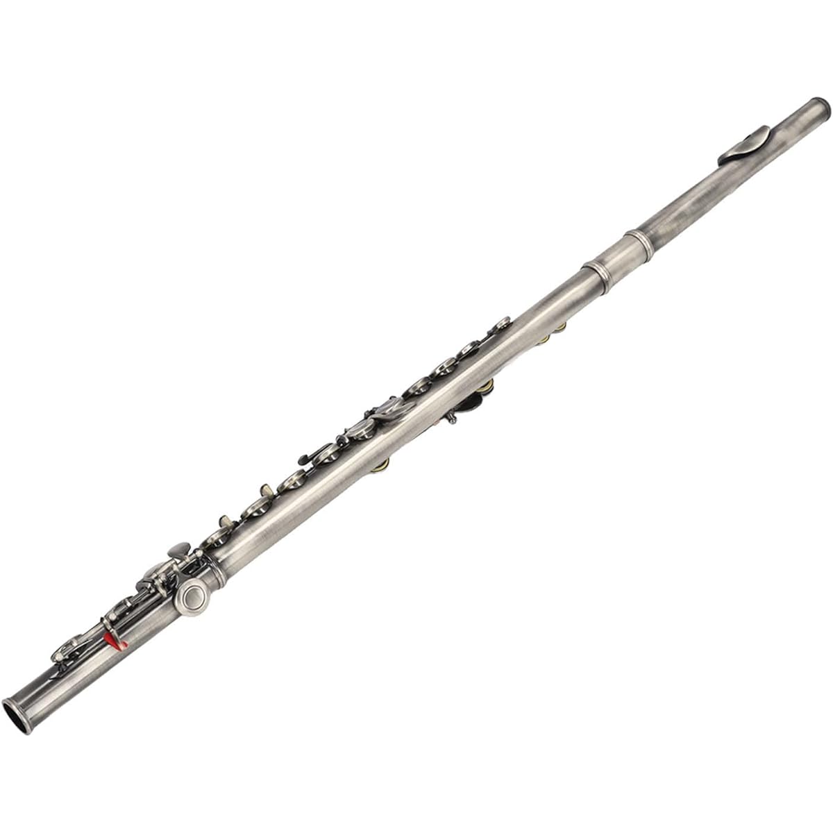 Closed Hole C Flute, Portable and Durable Student Flute, Widely Used for Music Recording (Greenish Blue Antique)