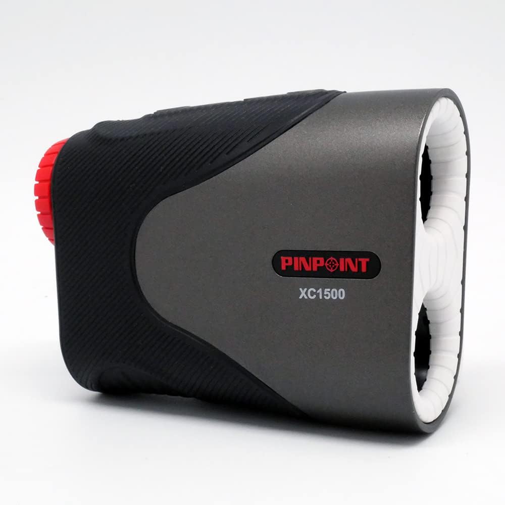 Laser Accuracy PINPOINT XC1500 Golf Laser Distance Meter 7x Optical High Brightness Organic EL Easy Shot Function Supports Height Difference Up to 1500yd