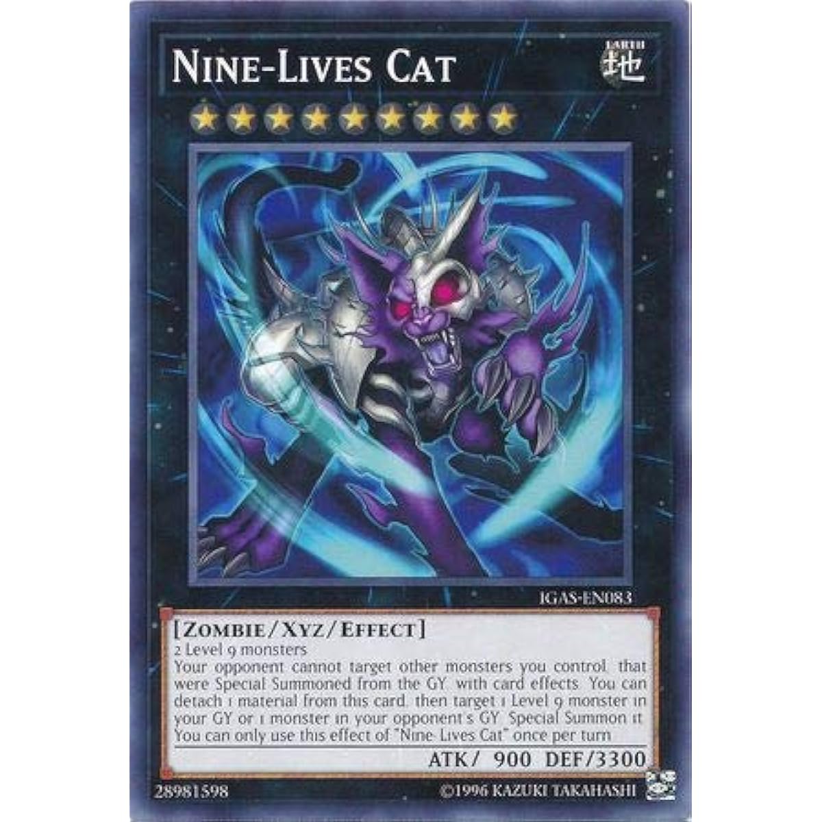 Nine-Lives Cat - IGAS-EN083 - Common - Unlimited Edition