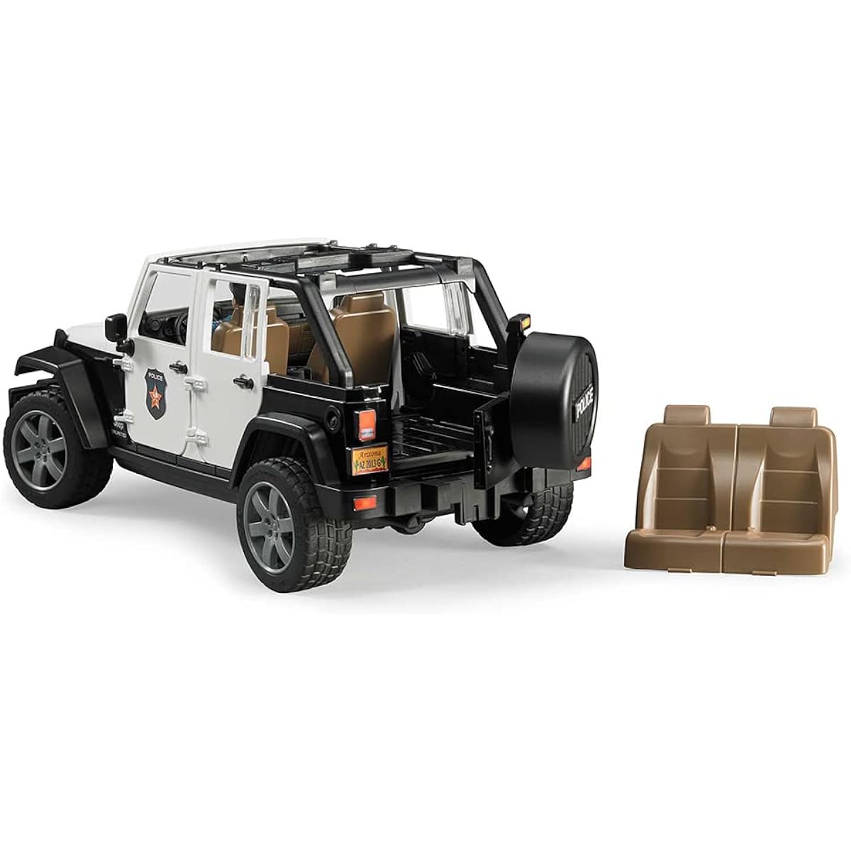 bruder Jeep police car with figure BR02526