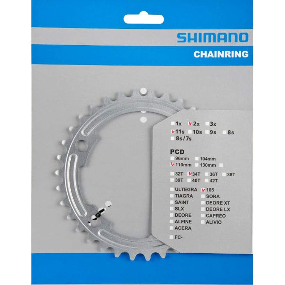 SHIMANO chainring with hook teeth 50T-MA (for 50-34T) Y1PH98