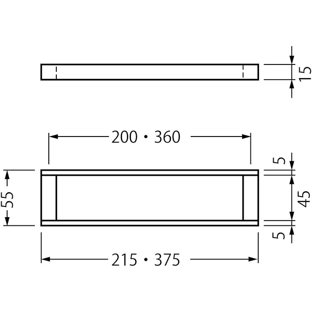 Best towel bar bano 360mm chrome BA682-360-4