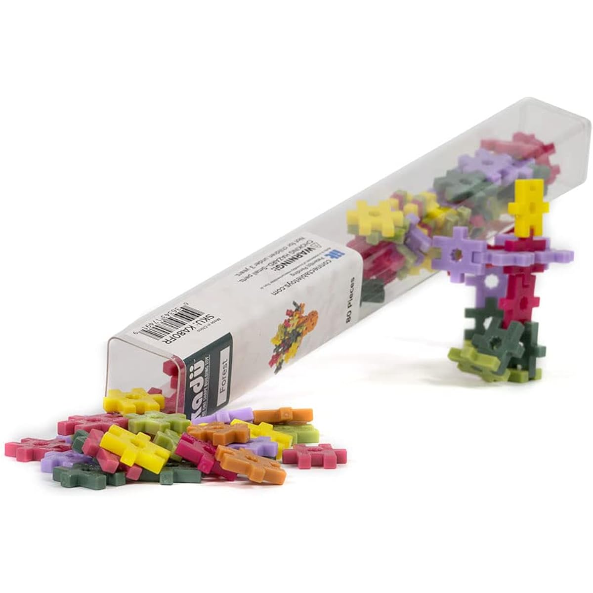 KADU Forest 80 Piece Set - STEM/STEAM Building + Construction Toy for Open + Imaginative Play