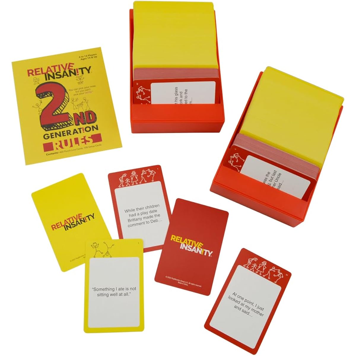 PlayMonster Relative Insanity 2nd Generation - A Funny Card Game About a Crazy Family - Ages 14+