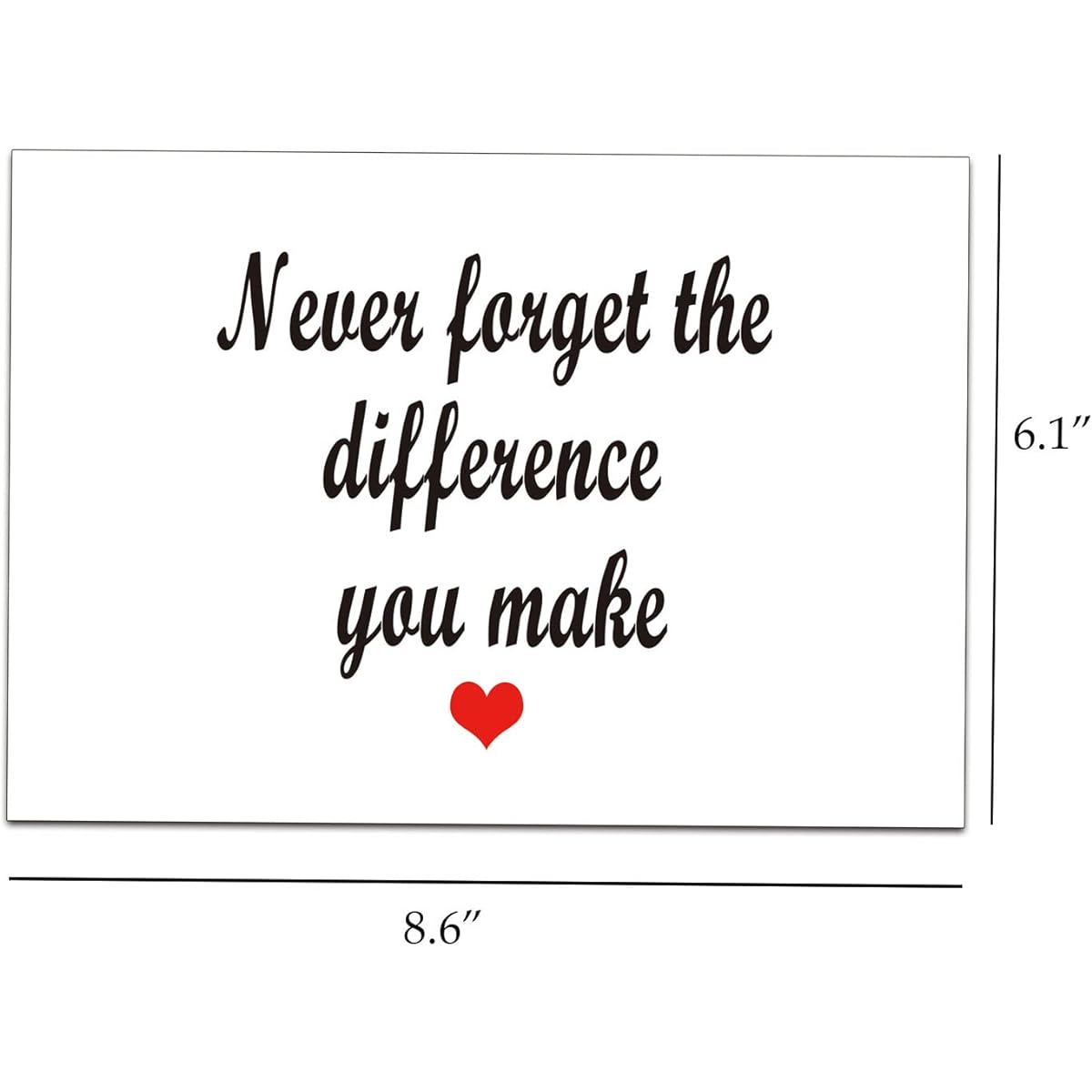 Dapofajo Thank You Card Nurse Midwife Thank You Card Never Forget the Difference You Make