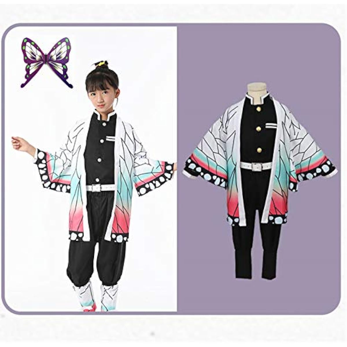 Demon Slayer Costume Kamento Tanjiro Kids Kimono Halloween Nezuko Uniform Cape Boys Cosplay