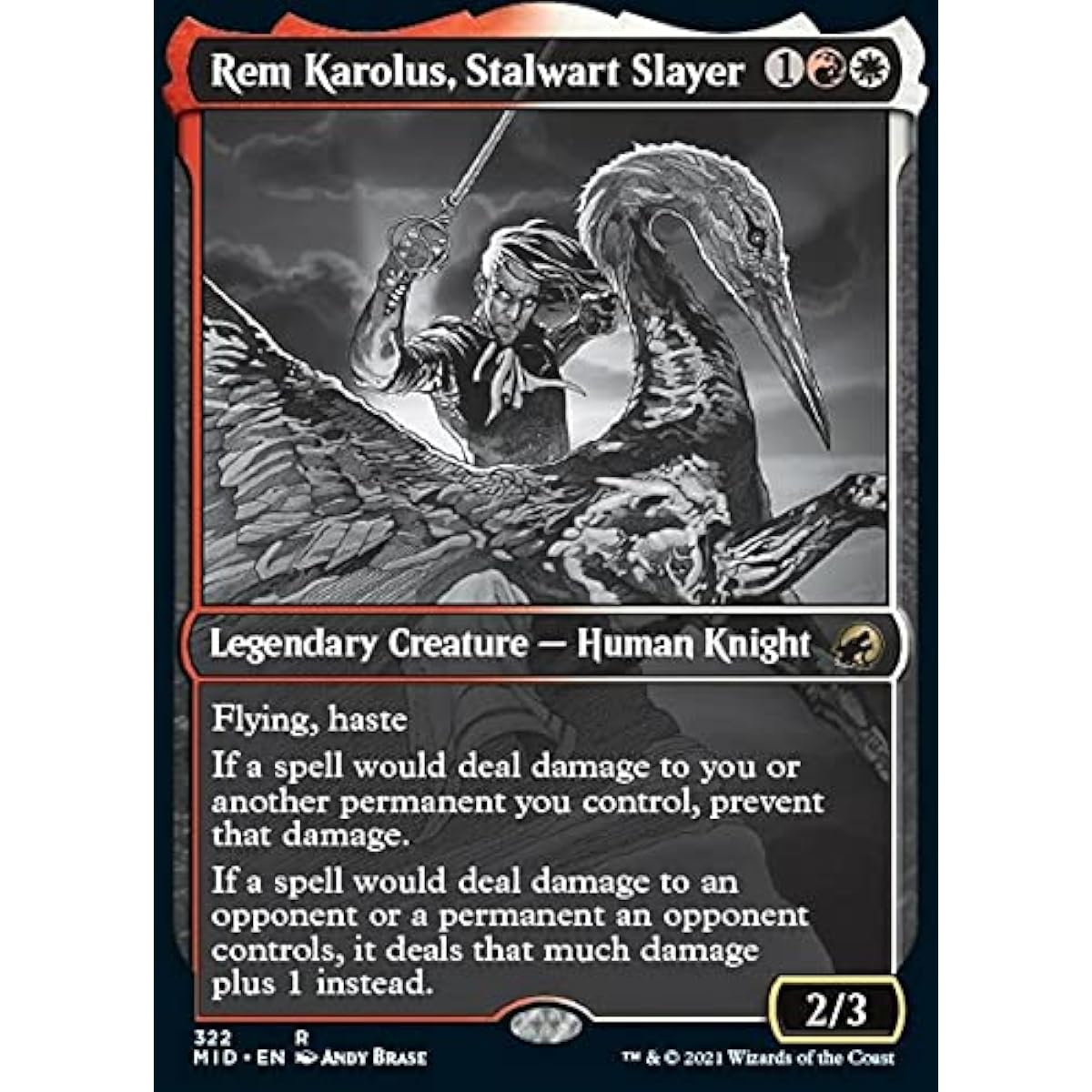 Magic: The Gathering - Rem Karolus, Stalwart Slayer (322) - Showcase - Innistrad: Midnight Hunt