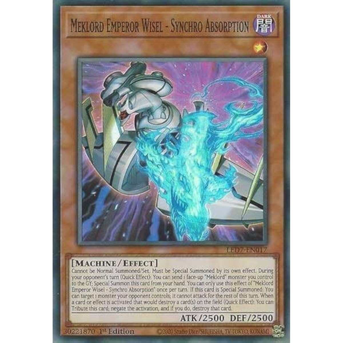 Meklord Emperor Wisel - Synchro Absorb - LED7-EN017 - Super Rare - 1st Edition