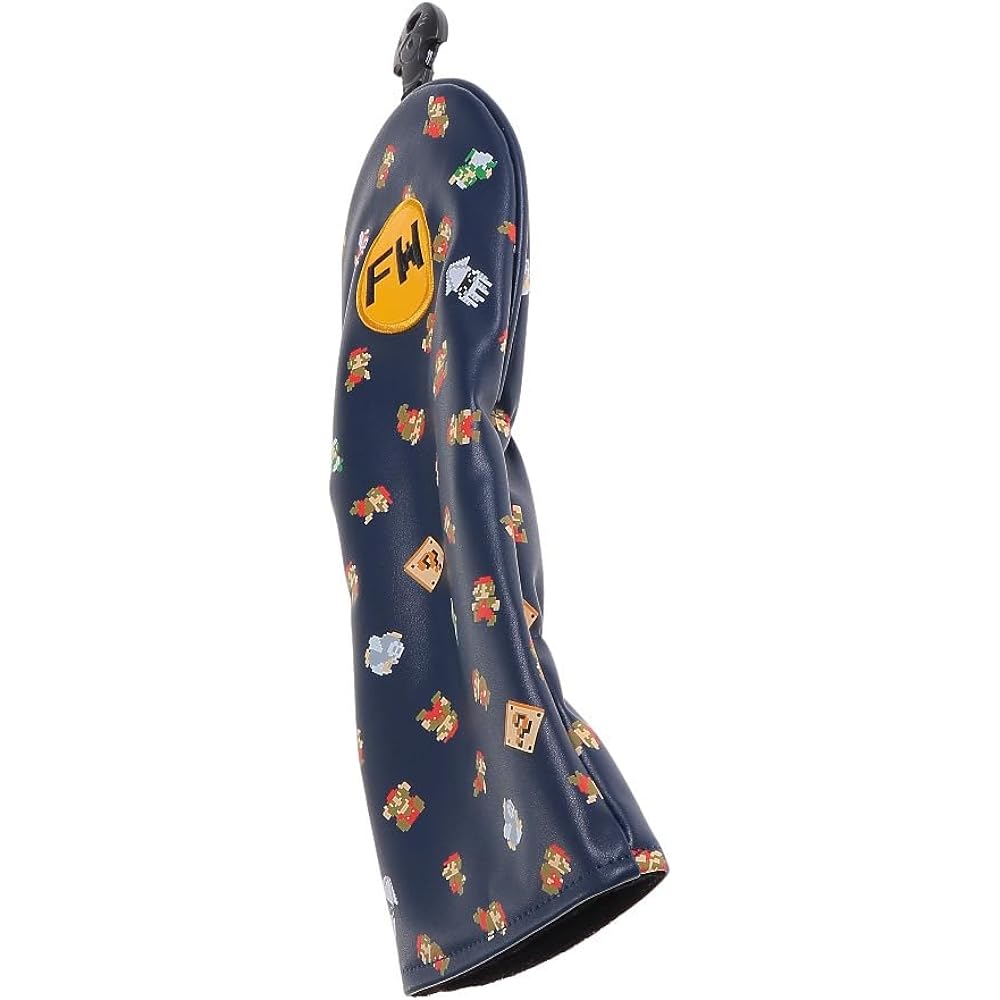 Enjoy Caddie Bag (Enjoy Caddy Bag) Super Mario Bros. Super Mario Bros. Head Cover for FW SBHF002 Navy