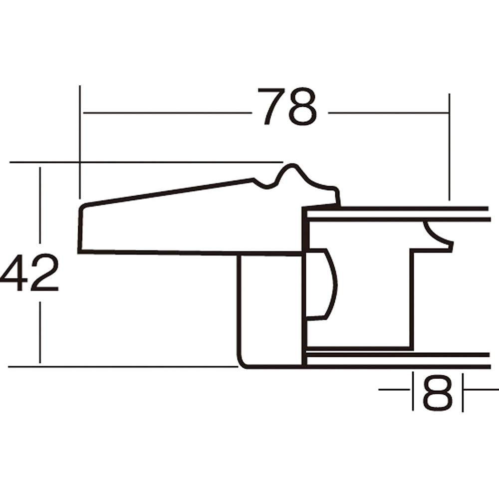 Large Picture Frame Teak P6