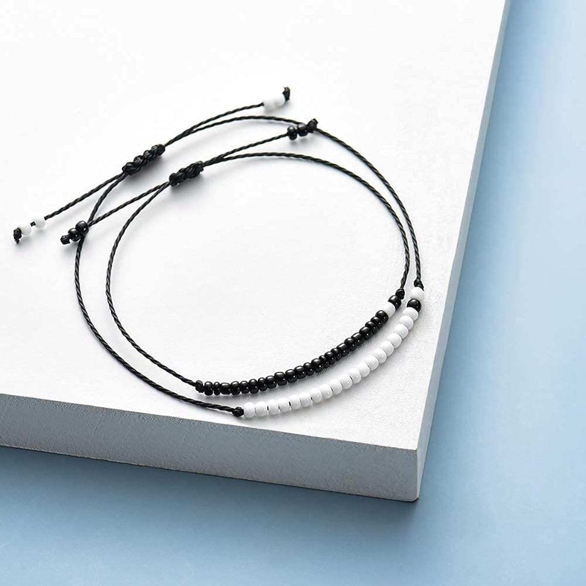 Hiipeenow Best Friend Couple Sister Gifts, Pinky Promise Distance Matching Bracelets 2pcs Friendship Gifts Birthday Christmas Gifts for Couples Sisters Women Teen Girls