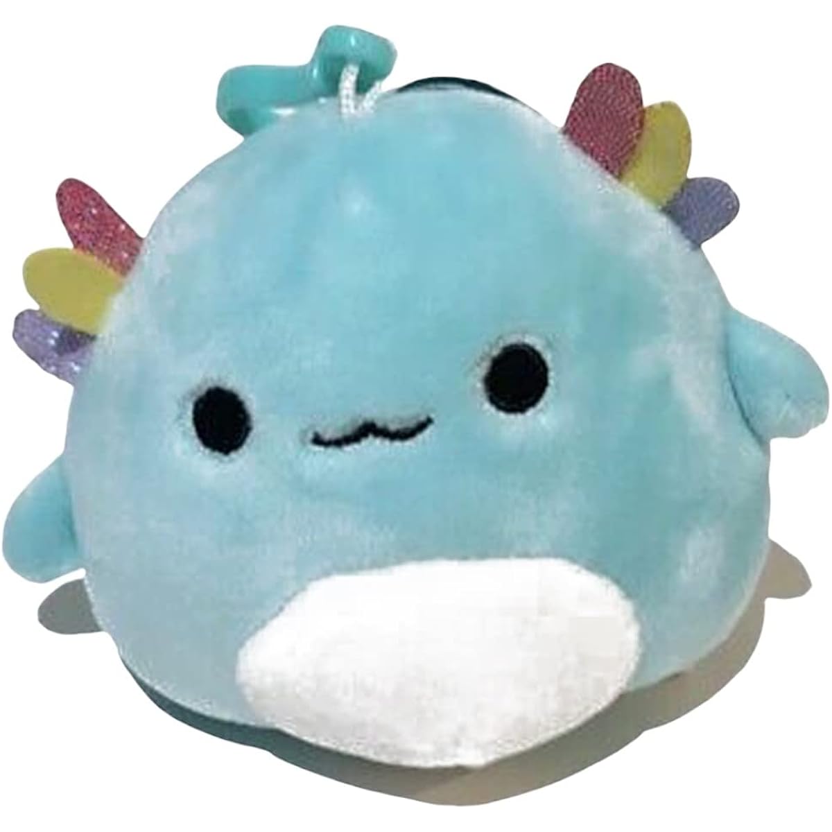 Squishmallows Official Kelly Toy 3.5" Clip On Bag Keychain Backpack Clip Squeegee Soft Plush Toy Animal (Irina Axolotl)