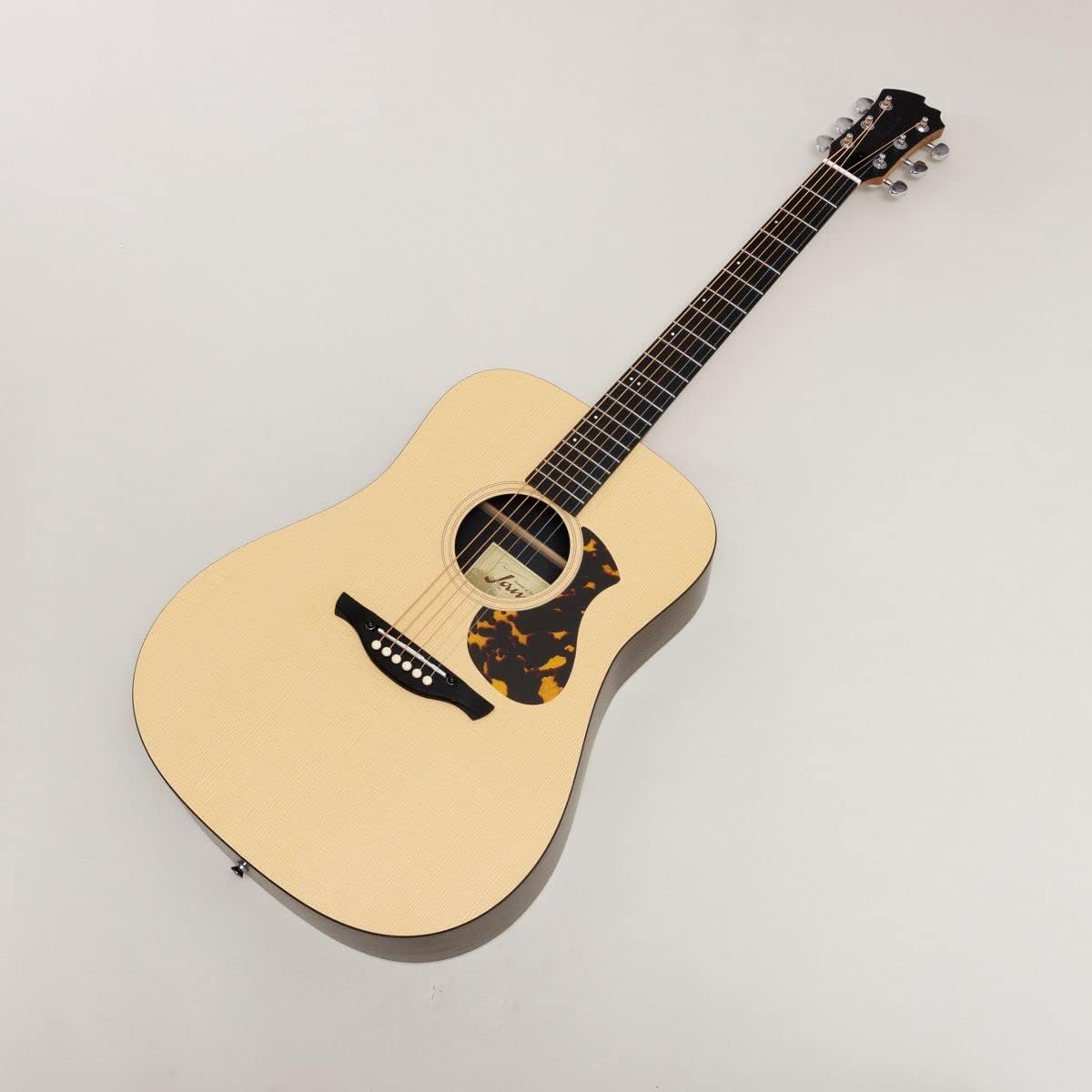 James J-1D Acoustic Guitar 15-piece Select Set with Textbook and Maintenance Supplies Beginner Set Adjustable Saddle Easy String Height Adjustment Dreadnought James
