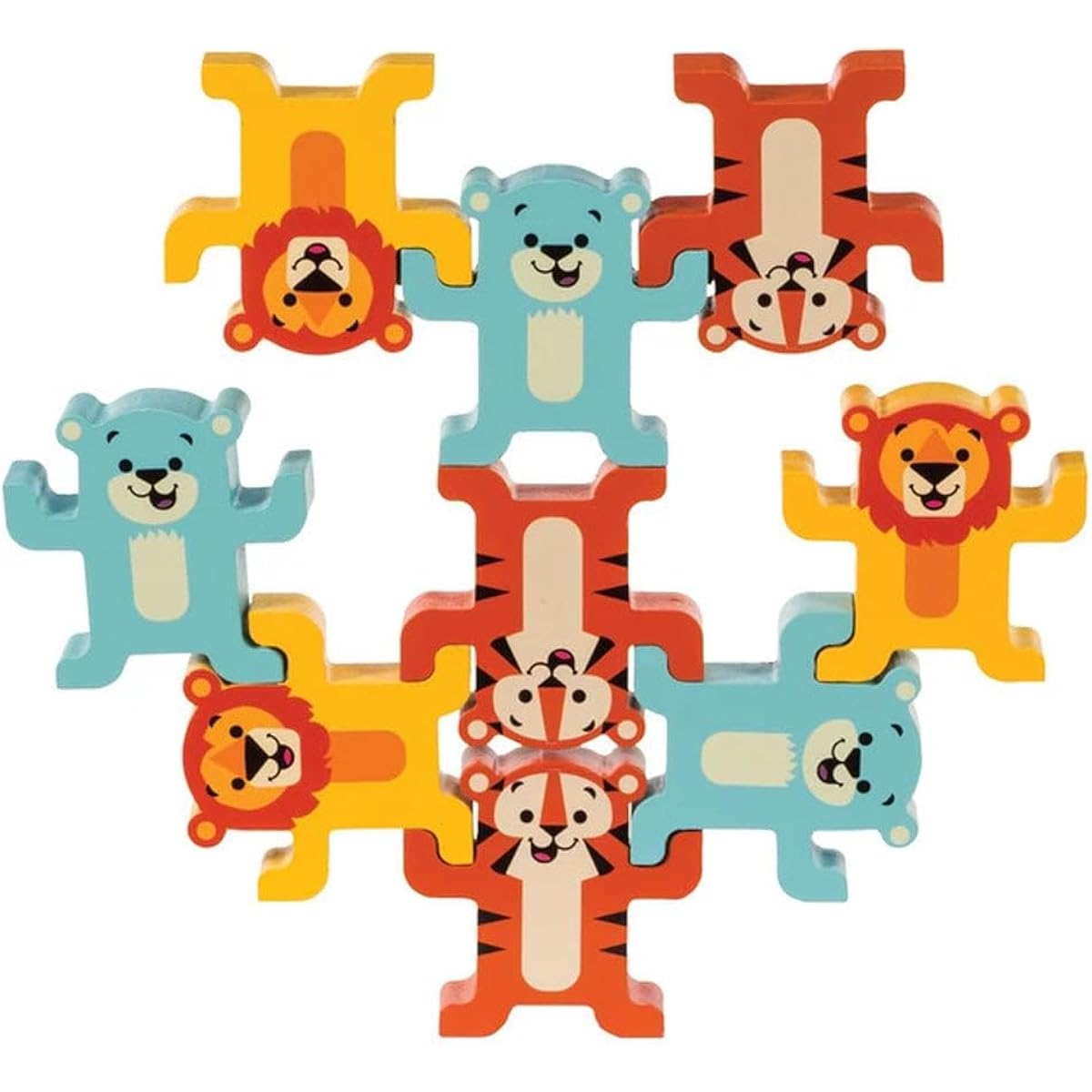 Schylling Little Classics Stackable Wooden Animal Toy Yellow