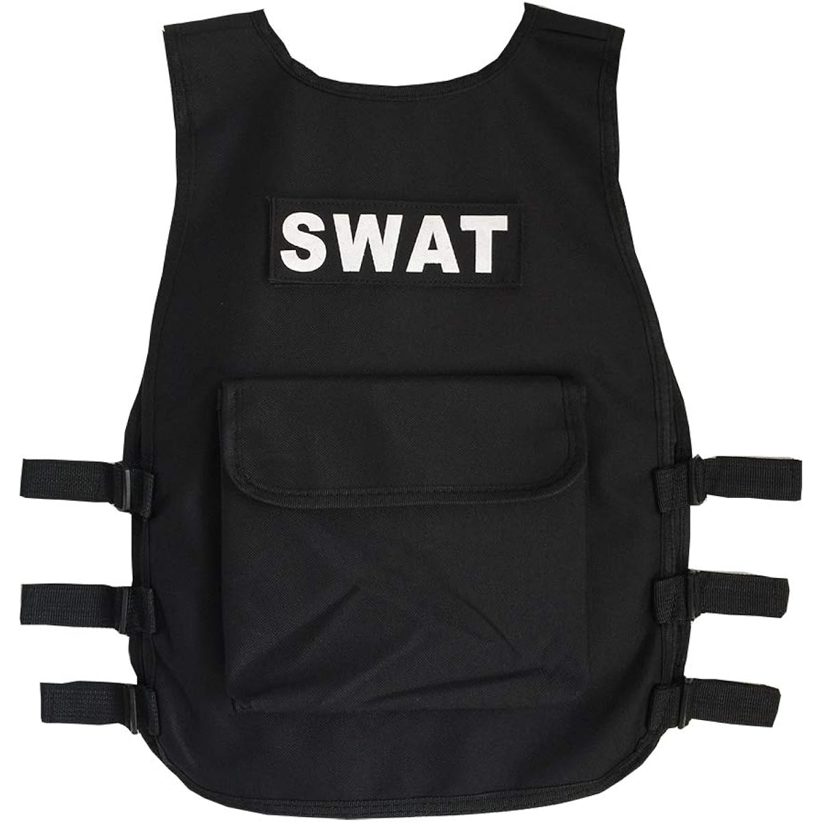 Gskids Tactical Vest for Kids Adjustable Clothing Military Fan Multicolor Black