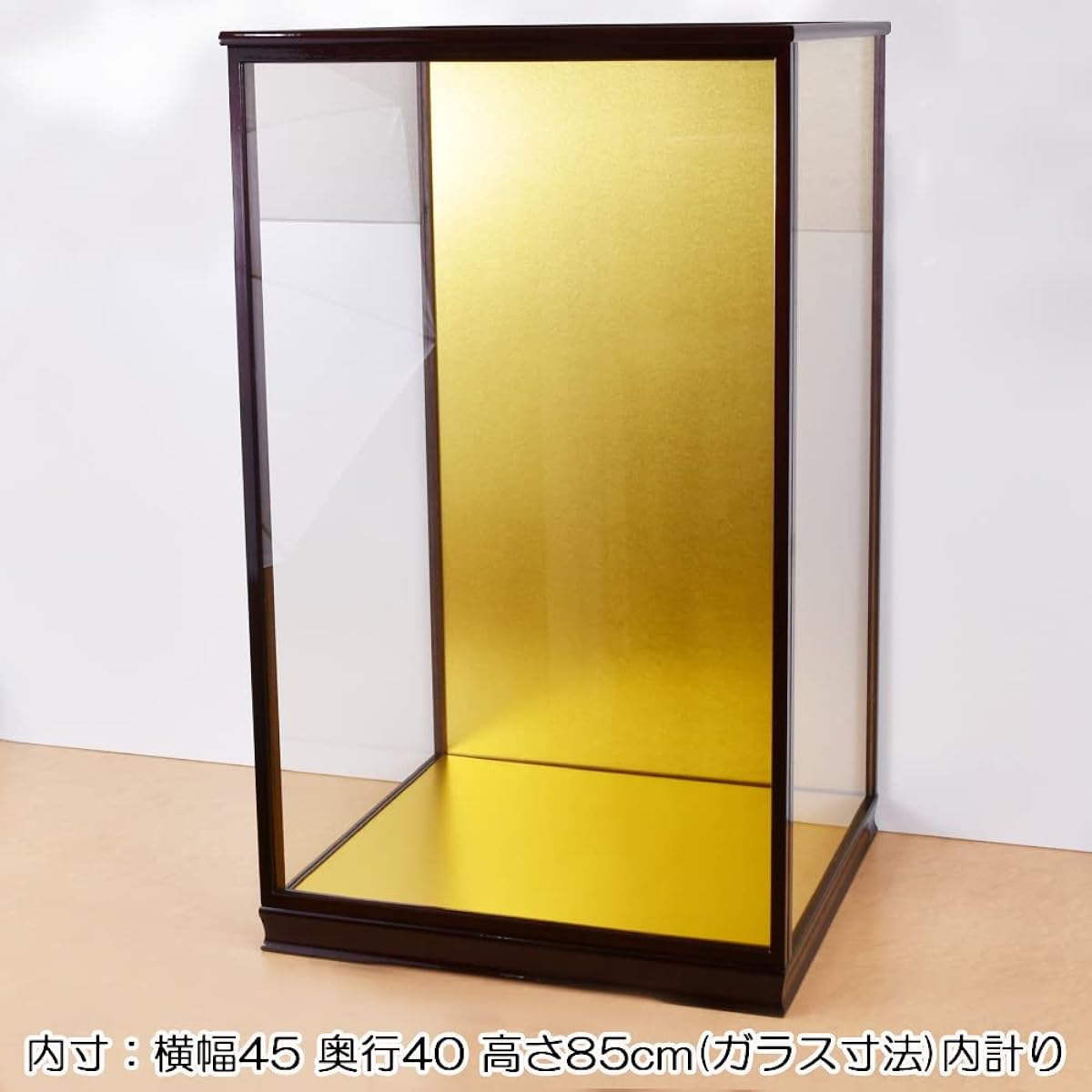Japanese doll case, glass case, large, Hina doll, May doll case, width 45, depth 40, height 85cm, size 17, Karin, Jinya