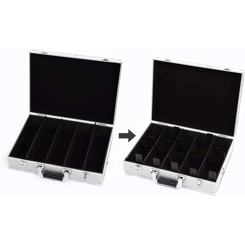 TOYGER CEO Storage Aluminum Attache Case (Black) that can hold over 5000 cards