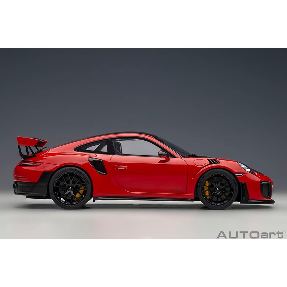 AUTOart 1/18 Porsche 911 (991.2) GT2 RS Weissach Package Red/Carbon Black Finished Product 78173