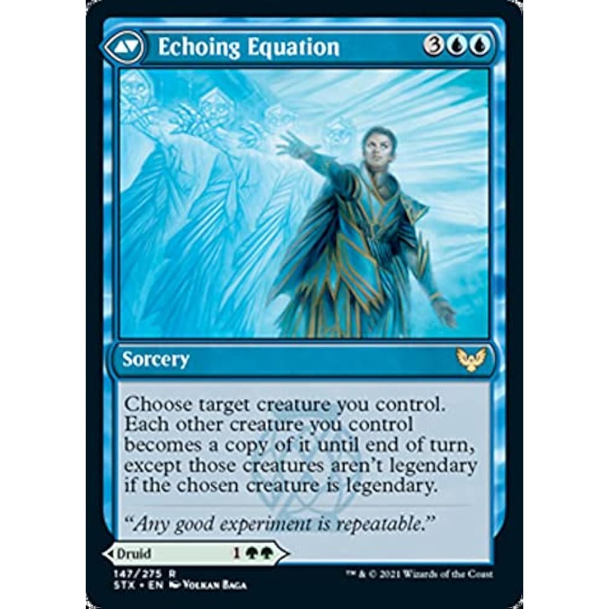 Magic: The Gathering - Augmenter Pugilist // Echo Equation (147) - Foil - Strixhaven: School of Magic.