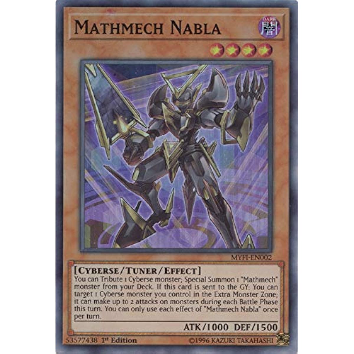 Mathmech Nabla - MYFI-EN002 - Super Rare - 1st Edition.
