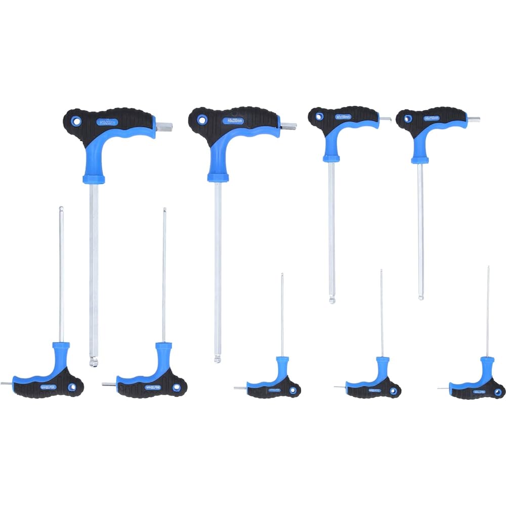KS Tools T-handle ball end hex wrench set 9 pieces BT041100