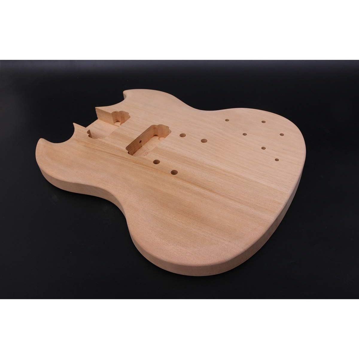 Guitar Kit Guitar Neck 22 Frets 24.75 Inch Set Guitar Body Mahogany Rosewood Guitar Fretboard DIY Guitar 1 Set