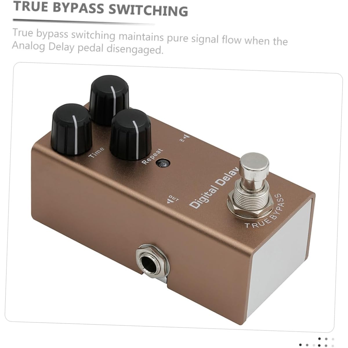 Vaguelly 4pcs Guitar Effect Mini Delay Pedal Compressor Pedal Electric Guitar Effector Reverb Pedal Delay Effector Boss Pedal Electric Guitar Pedal Bass Delay Pedal