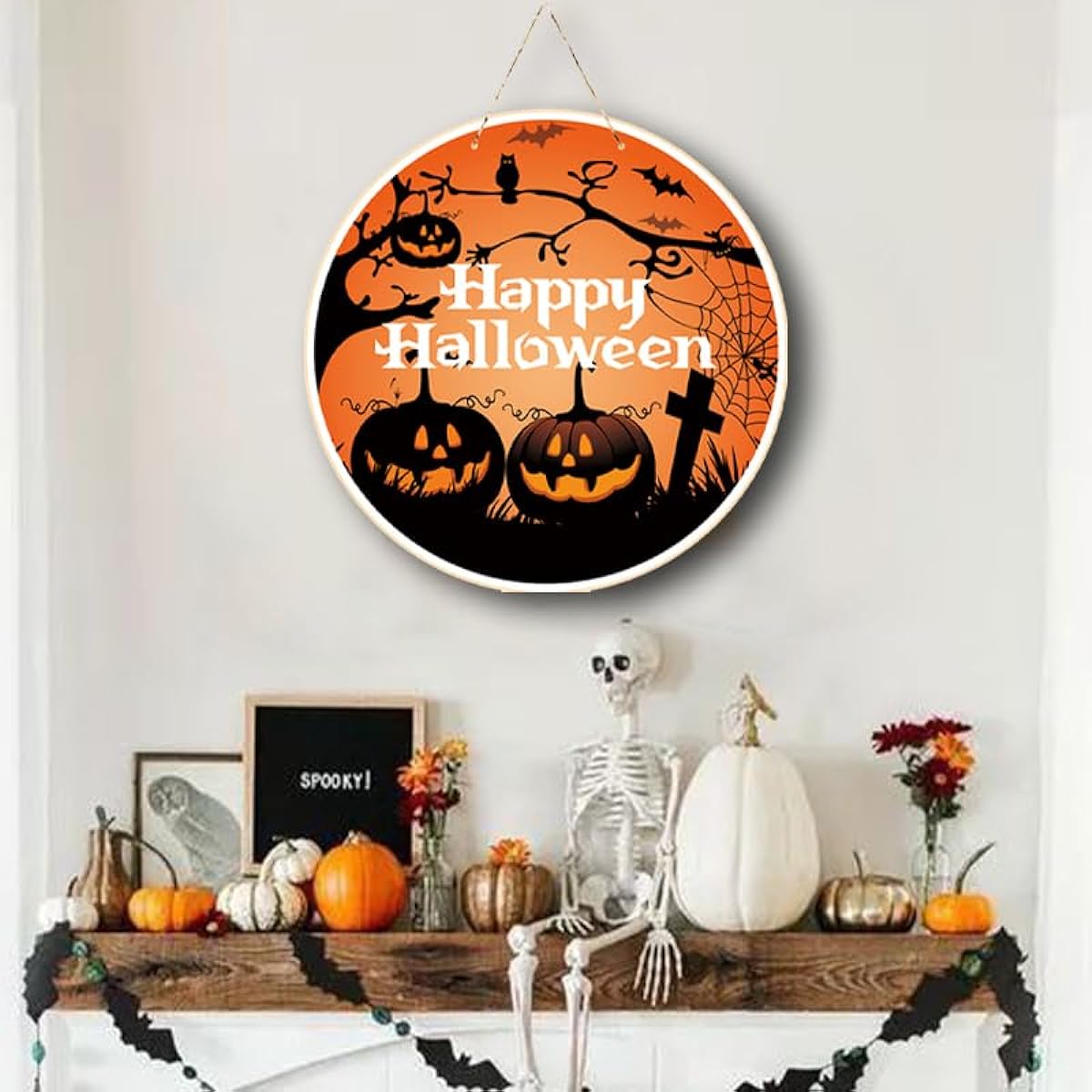 Halloween Banner Round