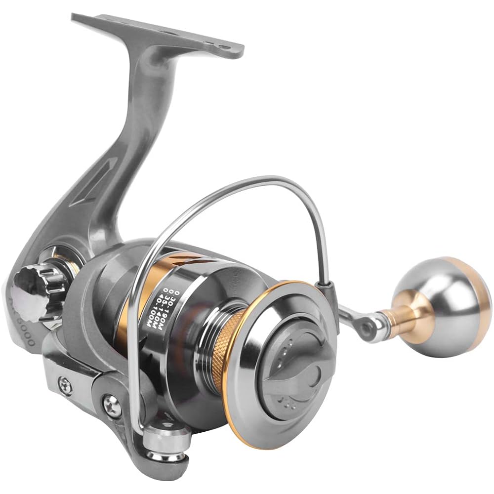Spinning Reel Fishing Reel Fishing Wheel Metal Rewind Freshwater Fishing Sea Fishing Casting Fishing Reel Comfortable Fishing Gear Left and Right Interchangeable
