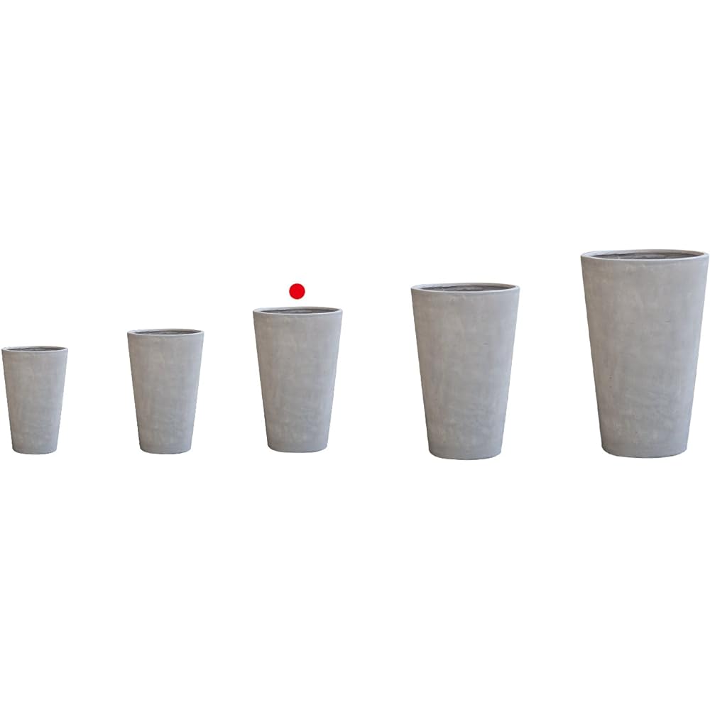 TERRA-MENT TallRound61 Light Gray 910-228-181 Compatible pot: No. 10