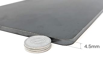 Rounded corner iron plate A4 plate thickness 4.5mm A4 size (210mm x 297mm) PL-A4-4.5