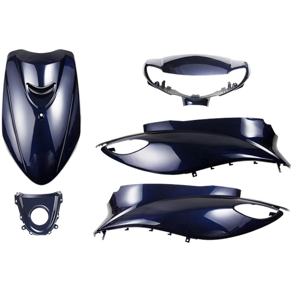 Bike Parts Center 4st JOG Genuine Type Exterior Set 5 Piece Set Blue Blue Painted Cowl Yamaha JOG SA36J 3164