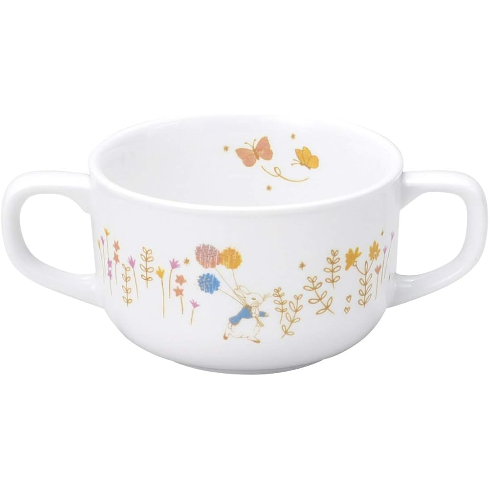 OGISO Peter Rabbit Adventure 3-piece reinforced porcelain tableware set (dishwasher/microwave safe)