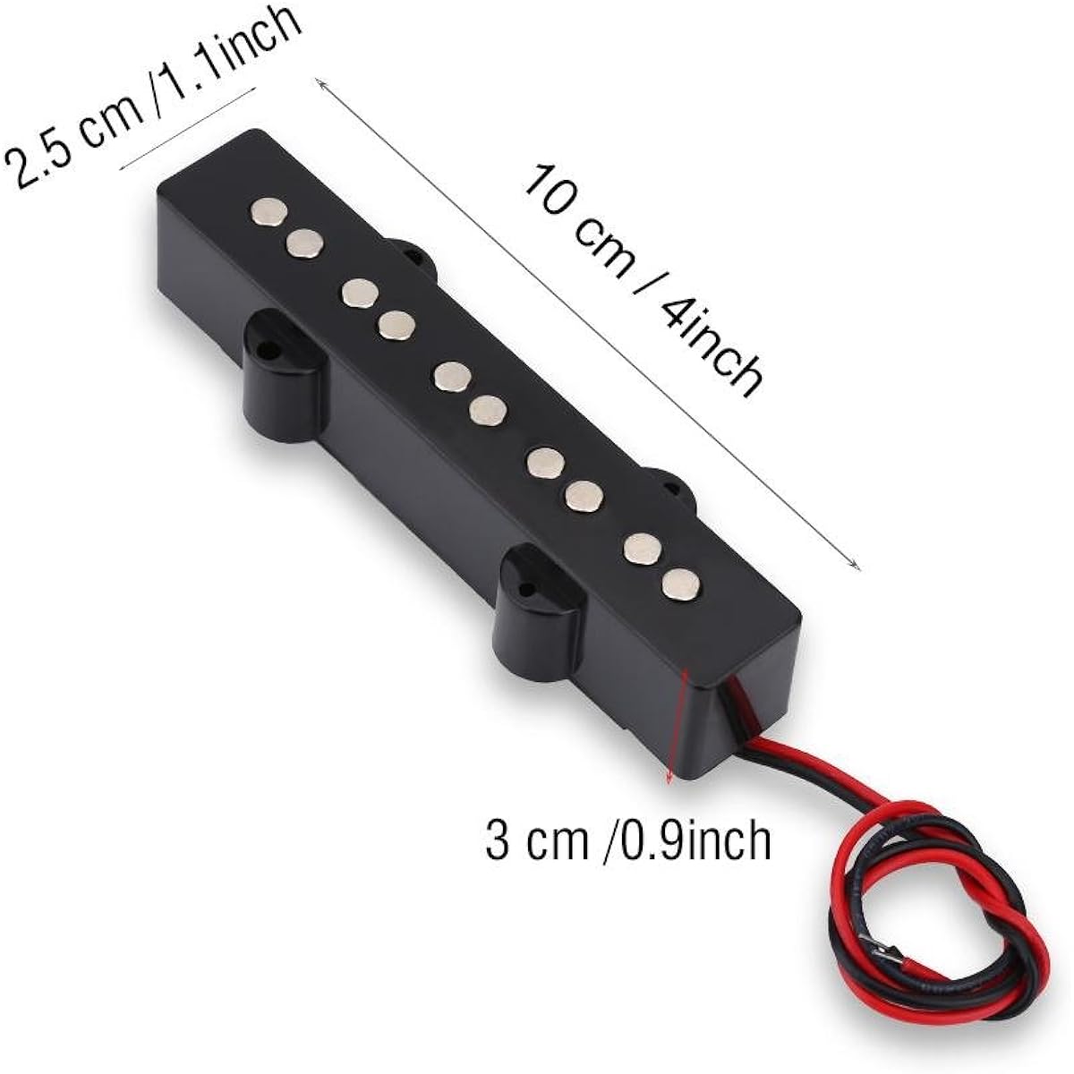 Guitar Bridge Pickup 2pcs 5 String Open Bass Humbucker Replacement Part Csrews & Springs Jazz Bass with V Pickup