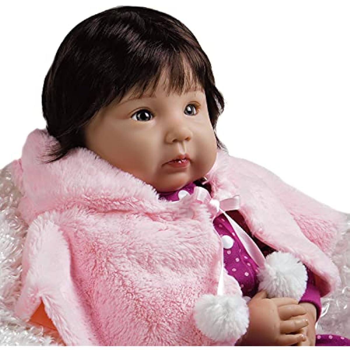 Paradise Galleries Asian Realistic Baby Doll 20 Inch Ethnic Reborn Girl Smitten Kitten Gentle Touch Vinyl & Weighted Cloth Body 4 Piece Gift Set