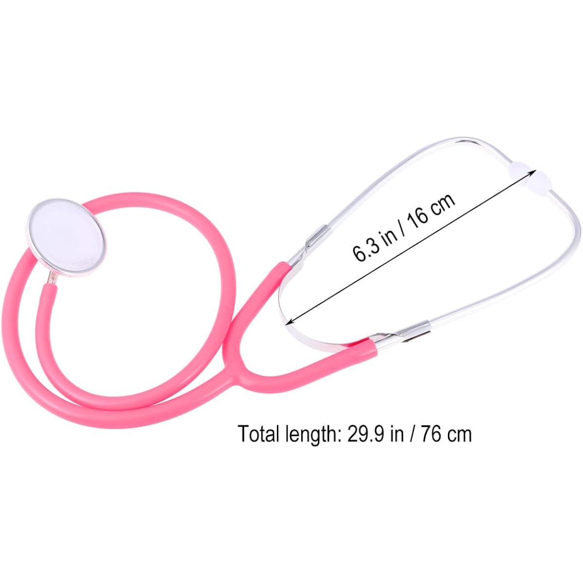 NUOBESTY Kids Stethoscope Simulation Medical Equipment Play Toy Real Working Nursing Stethoscope Role Play for Kids Virtual Stethoscope Play Doctor Set for Kids (Pink)