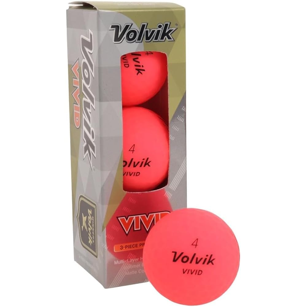 2022 Volvik Golf Ball VIVID 22 Pink