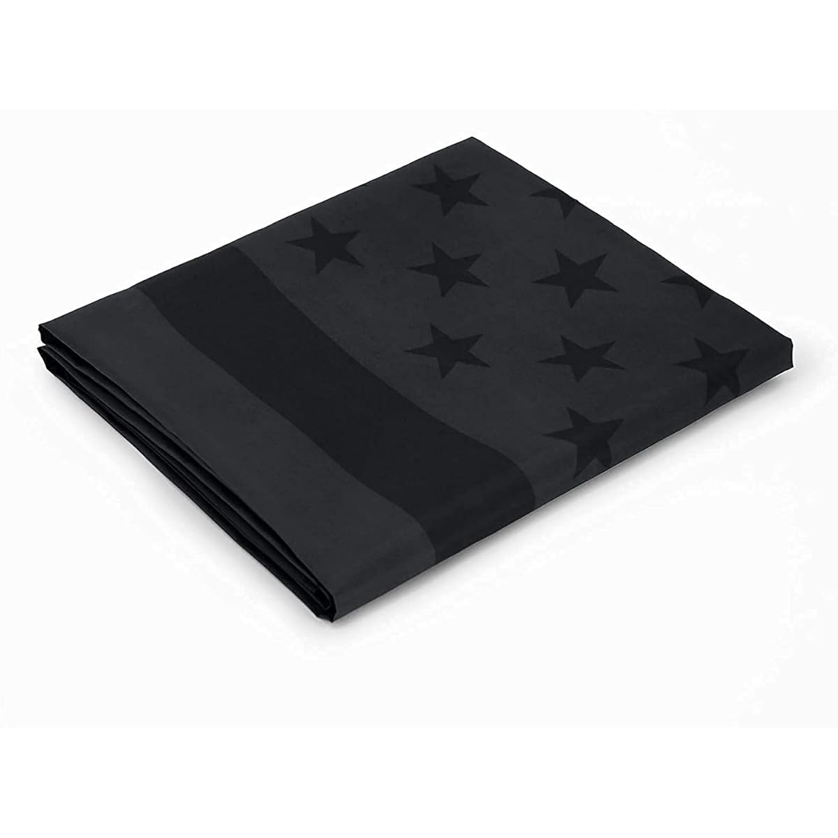x5ft Made from Extremely Durable 100% Polyester All Black American Flag Vivid Color and Fade Resistant Waterproof UV Protected Canvas Header and Double Stitched Edges Black American Flag Polyester with 2 Brass Grommets for Outdoor and Indoor Use (2 Pack)