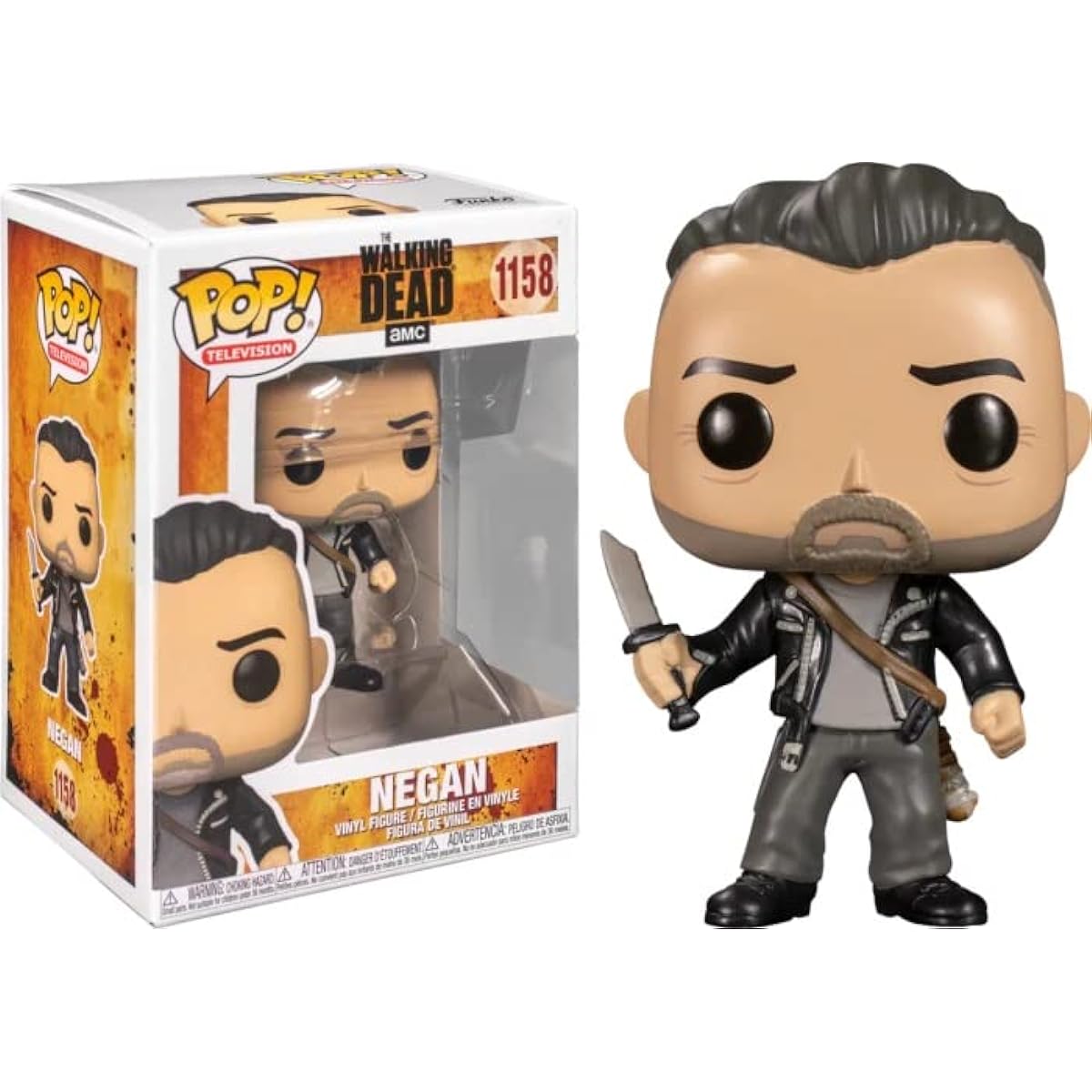 POP The Walking Dead - Negan FTM Funko Vinyl Figure (Includes Compatible Box Protector Case) Multicolor 3.75"