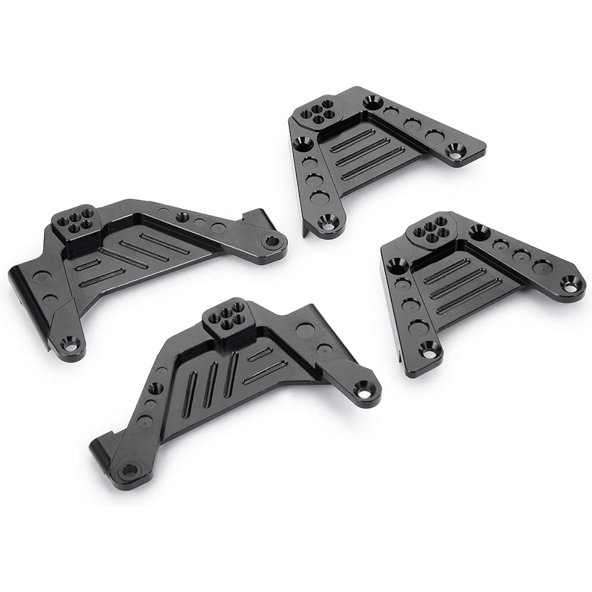 RC Shock Absorber Tower Front & Rear Adjustable Mount for 1/10 RC Crawler Axial SCX10 III-AXI03007 Pack of 4