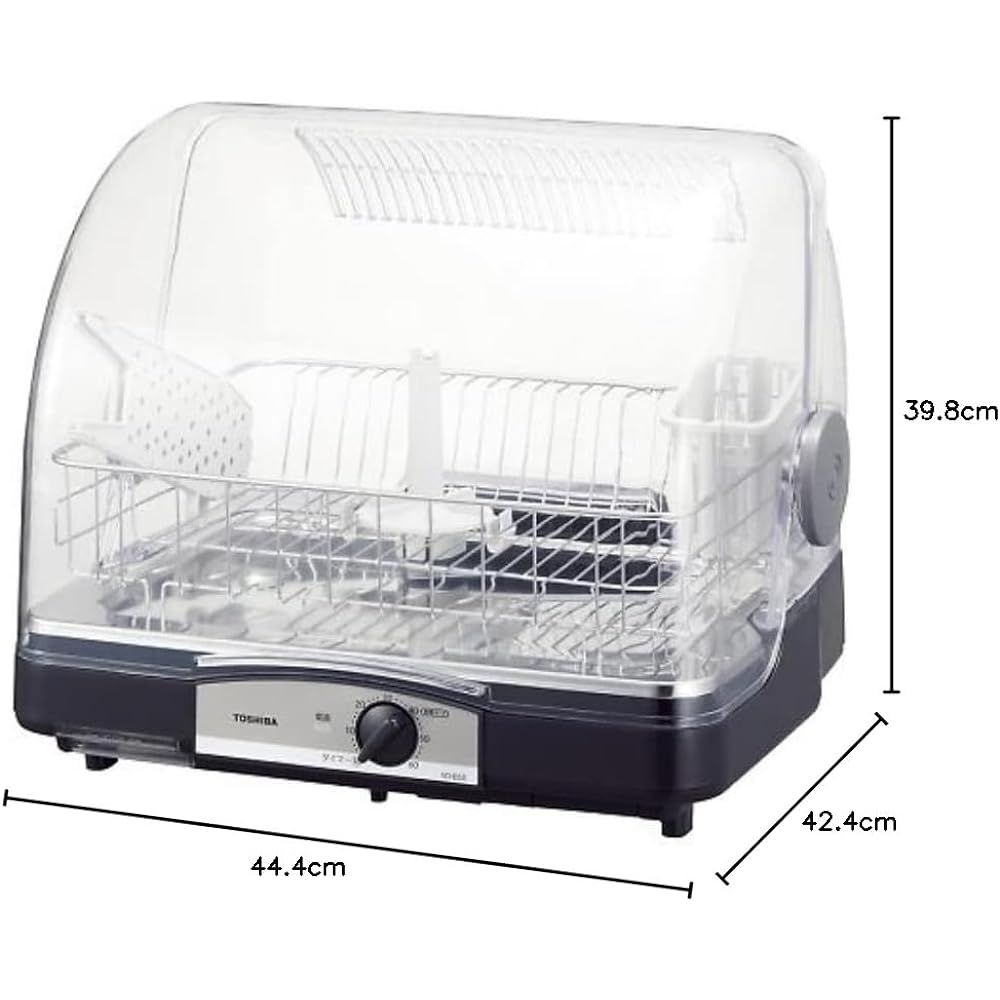 Toshiba Dish Dryer Capacity for 6 People Stainless Steel Blue Black VD-B5S(LK)