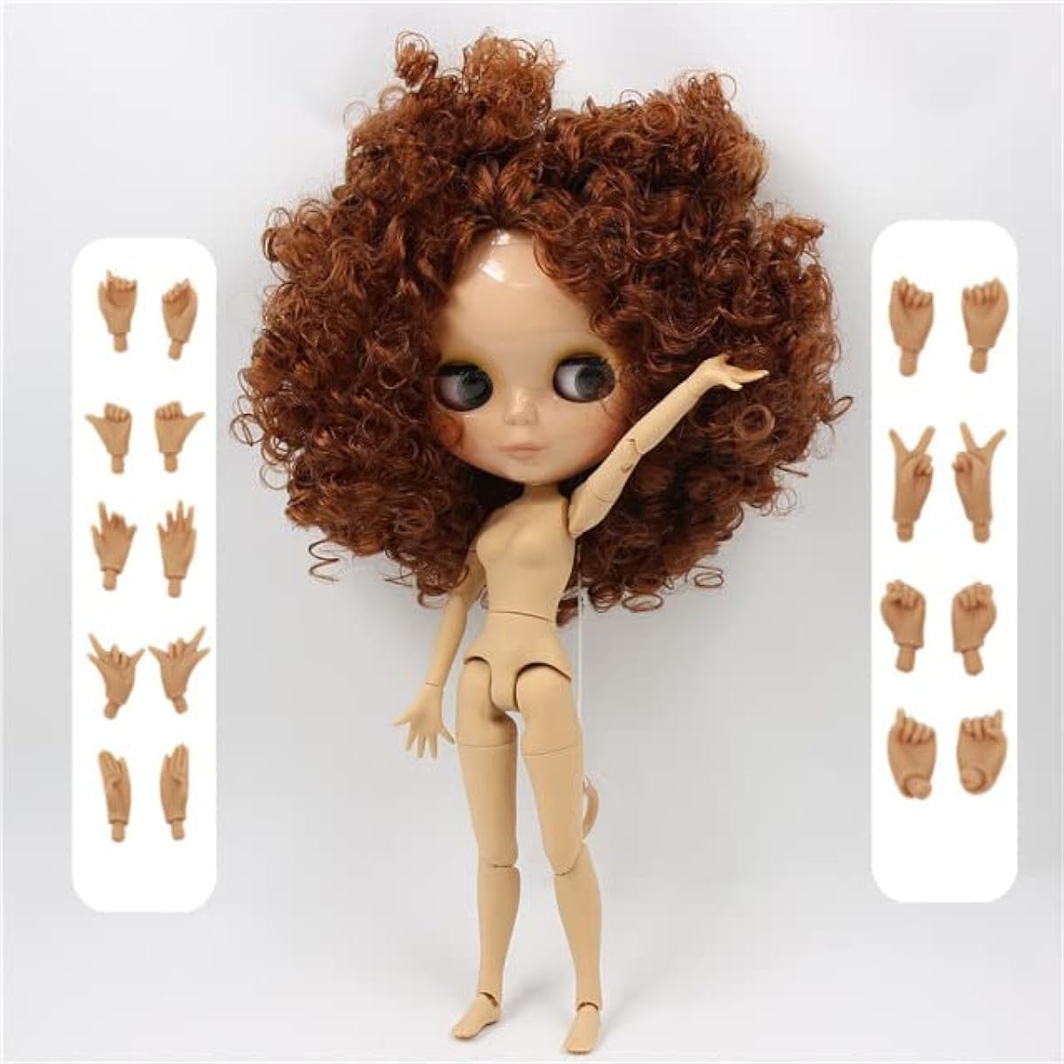 Blythe doll 1/6 30cm doll body only Cute practice doll BJD 4 color eye change Hand change